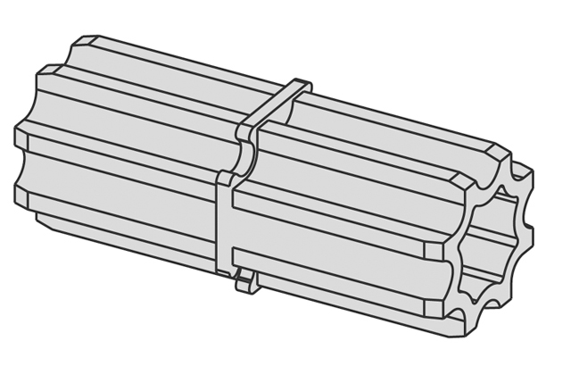 TECEprofil Profilverbinder für lineare Verb. v. Profilrohren
