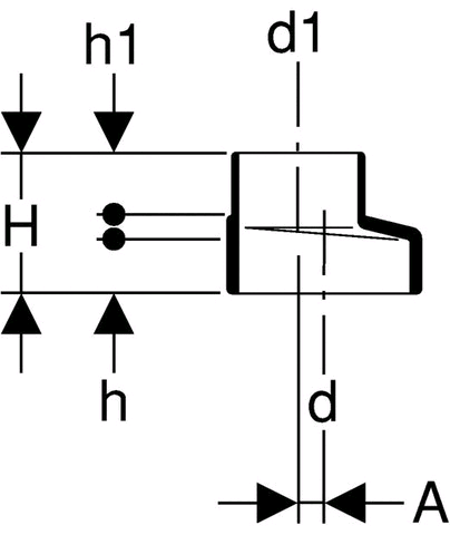 Geberit Silent-db20 Übergangsstück Reduktion exzentrisch