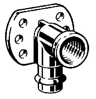 Viega Sanpress-Inox Wandscheibe, Mod. 2325.5, aus nichtrostendem Stahl