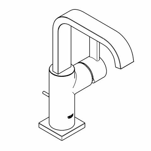 Grohe Einhand-Waschtisch-Batterie Allure 32146 mit Bogenauslauf chrom