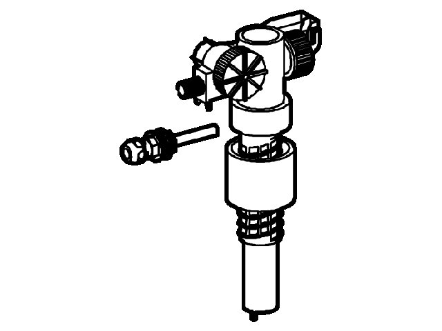 Grohe Füllventil 37092 DN15 mit Abdeckk. Versatzausgleichstück und Drossel