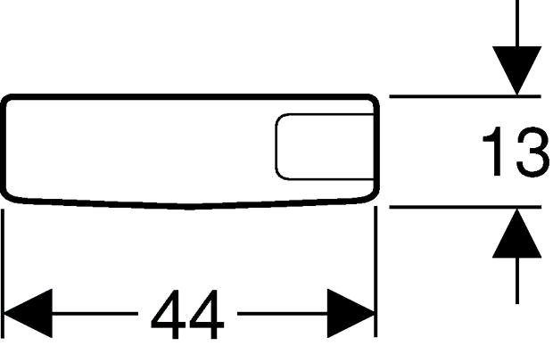 Geberit AP-Spülkasten AP127 WA unten rechts, mit Spül-Stopp-Spülung, tiefhängend