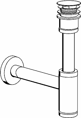 Grohe Geruchverschluss 28912 ür Waschtische 1 1/4" messing chrom