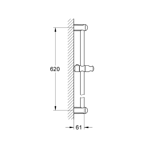 Grohe Brausestange Tempesta NEU 27523 600mm chrom