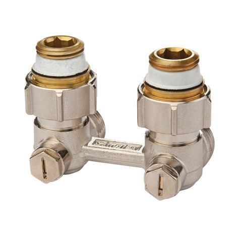 Simplex Zweirohr-Hahnblock Exclusiv E1/50 f. Ventil-HK m. 1/2" IG