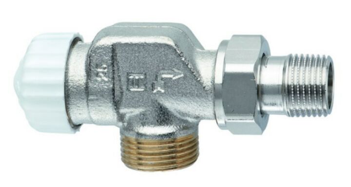 Heimeier Thermostat-Ventilunterteil V-exakt II, Axialform, DN15 x G 3/4 Aussengew.