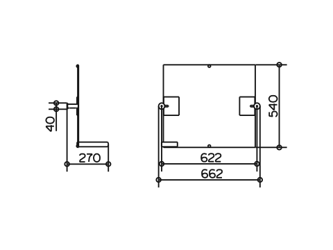 Keuco Kippspiegel Plan Care 34986, f.Vorwandinstallation geeign. Alu-finish