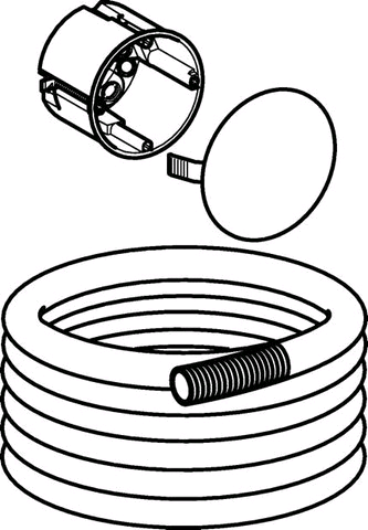 Geberit Rohbau- Set für Taster (Kabel/ Netz)