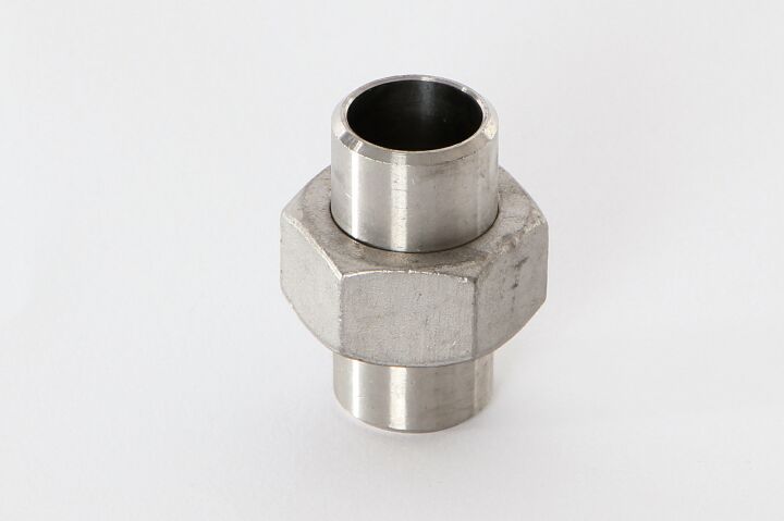 Edelstahl Anschweiss-Verschraubung 311S, V4a, fl.dicht.