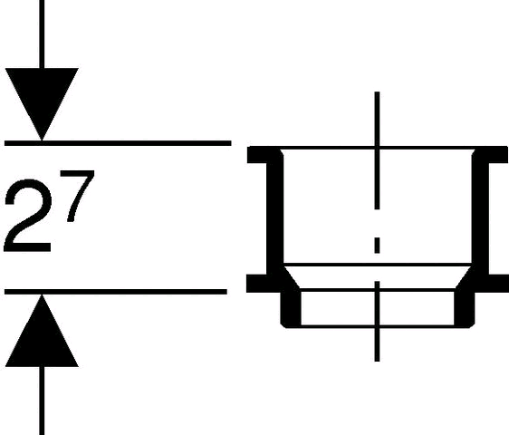 Geberit Verlängerungs-Set D52 für Acrylwannen