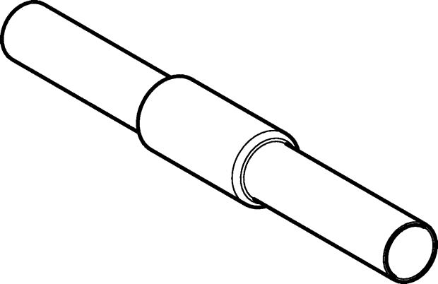 Geberit Mapress Schott-u. Deckendurchführung m. Einschubende (Cr-Ni-Mo-Stahl)