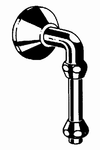 Grohe Abgangsbogen 12011 m.Quetschverschraubungen 1/2"x3/4" chrom