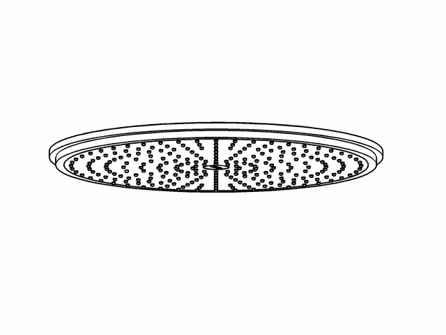 Grohe Kopfbrause Rainshower jumbo 28778 d: 400mm Messing chrom