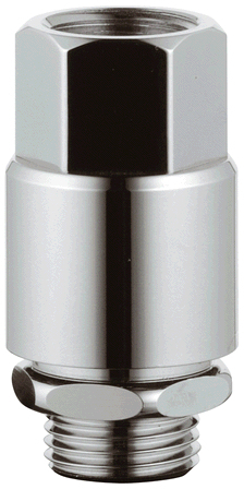 Rohrbe- u. Entlüfter, Durchgangsform, DN15 (1/2"), 41230000 verchromt