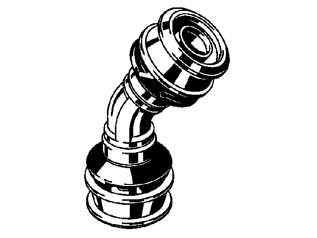 Viega Raxofix Bogen 45°, Mod. 5326, aus Rotguss