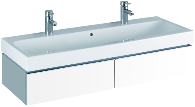 Keramag Waschtisch iCon, mit zwei Hahnlöchern 1200x485mm