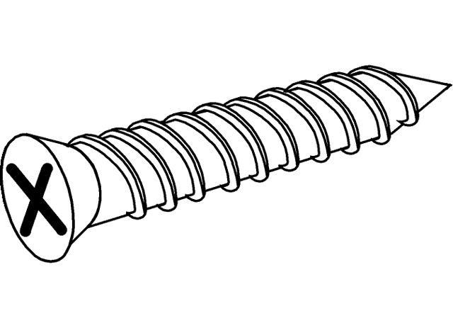 TECEflex Schraube 35 x 16 mm, für Halter