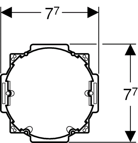 Geberit Rohbauset für UP-Netztransformator für HyTronic87/88
