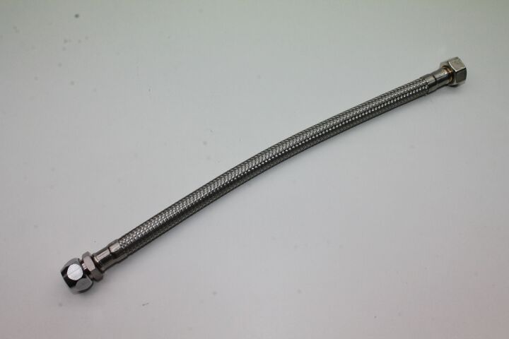 flexibler Sanitärschlauch DN10 (3/8") x 10 mm, Quetschverschr. - Überwurfmutter