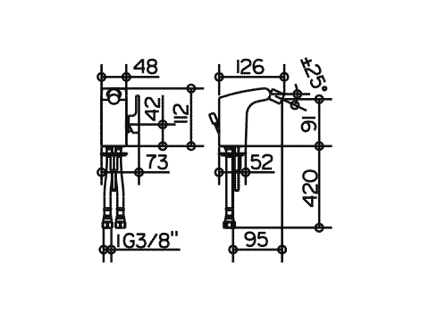 Keuco Einhebel Bidetmischer Elegance 51609, mit Ablaufgrt., verchromt