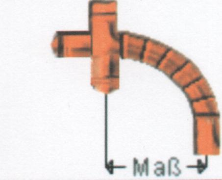 Gliederbogen aus Kupfer, Spitze und Spitze