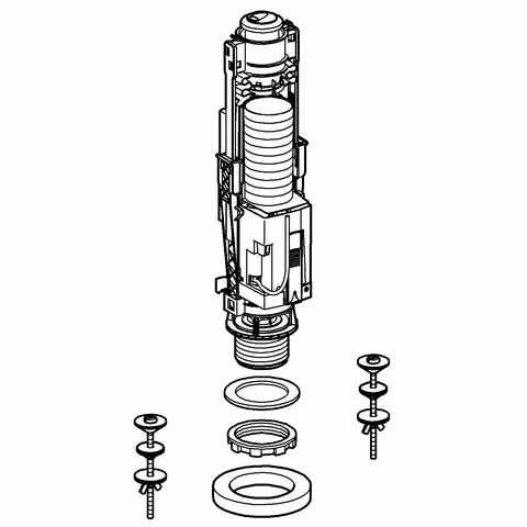 Grohe Eco-Ablaufventil AV1 42297 Druckknopfbetätigung mit Eco-Taste