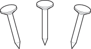 Dach-Pappstifte DIN 1160, verzinkt, 2.5 x 25 mm
