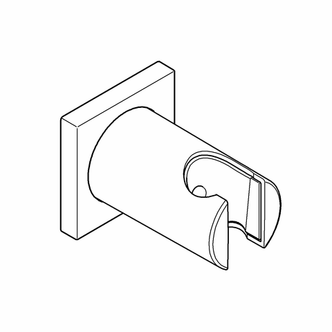 GROHE Wandbrausehalter Rainshower 27075 eckige Rosette