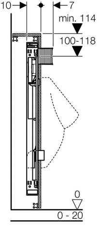 Geberit GIS Urinal Universal 114-132cm für Urinal-Steuerung ab 2009