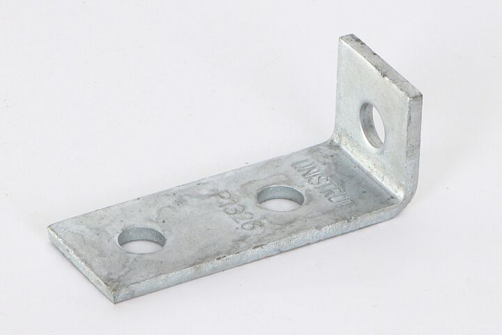 Tyco Montagewinkel 90° 3-Loch, 104x41x40 x 6 mm, verz., zu Schiene 41mm