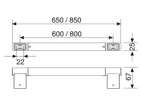Keuco Badetuchhalter Plan 14901, verchromt