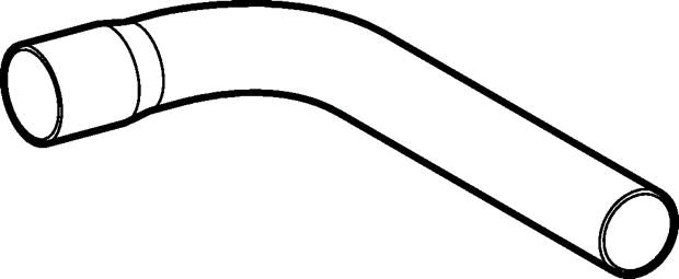 Geberit Spülbogen 90°, 30 x 10 cm, d 44 mm