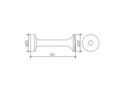 Keuco Handtuchhaken Elegance 11615, verchromt, 59 mm