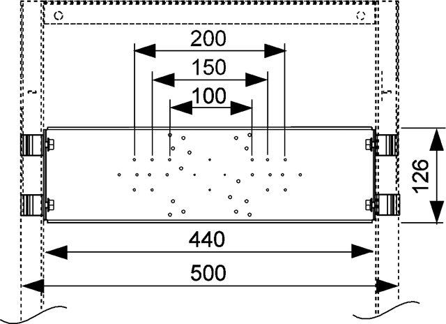 TECEprofil Armaturentraverse UP/AP für nachtr. Einbau in Module