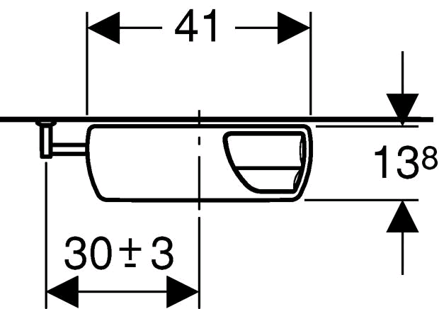 Geberit Aufputz-Spülkasten AP140 mit 2-Mengen-Spülung tiefhängend