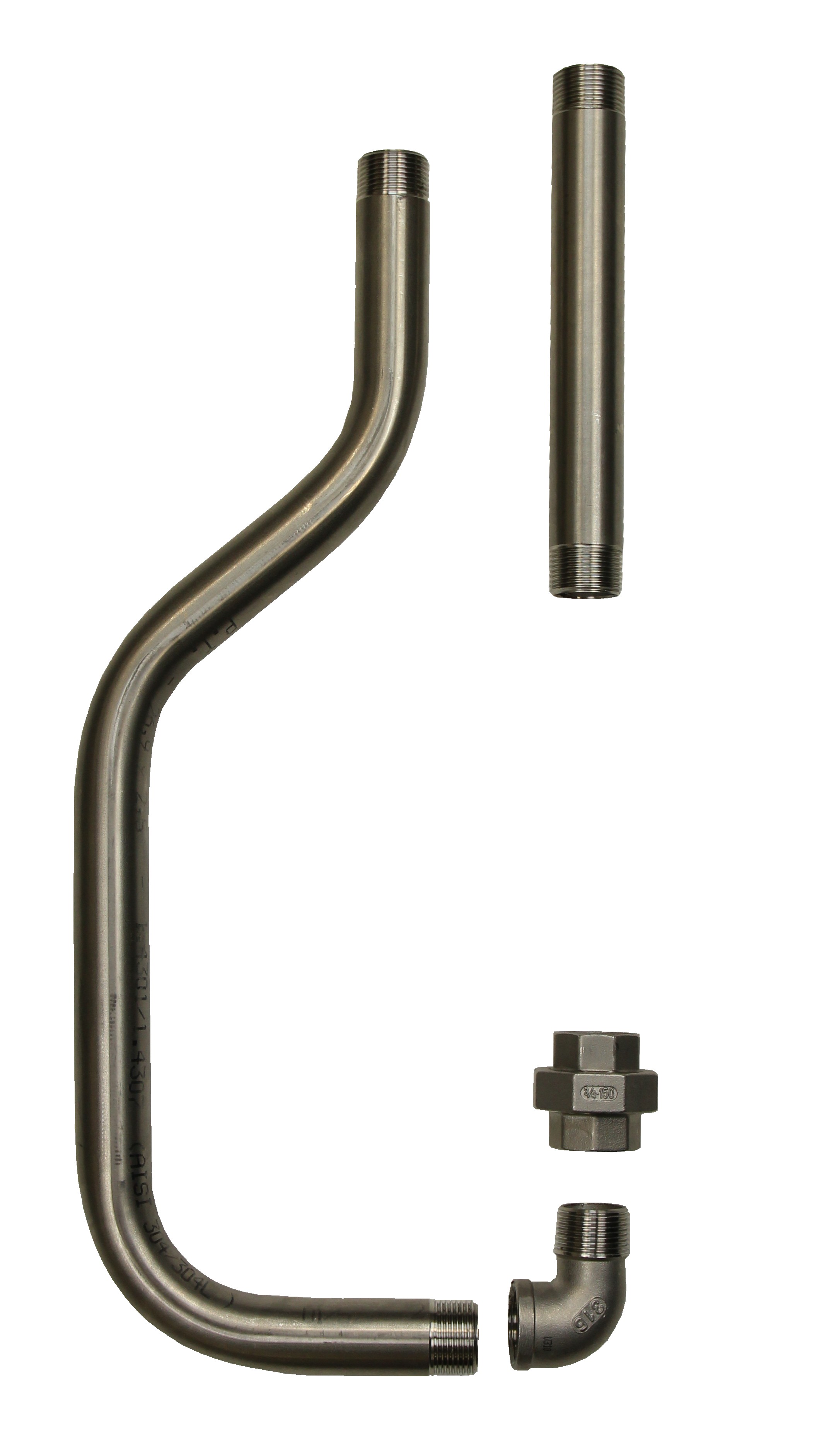 Suevia Ringleitungs-Anschluss-Set, R 3/4", Mod. 3005, Art.-Nr. 103.3005, aus Edelstahl, zu Mod. 46,