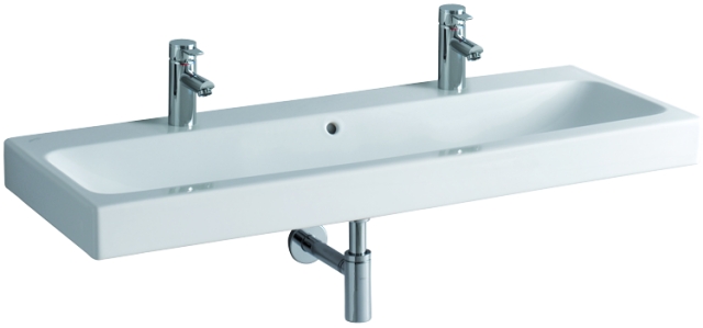 Keramag Waschtisch iCon, mit zwei Hahnlöchern 1200x485mm