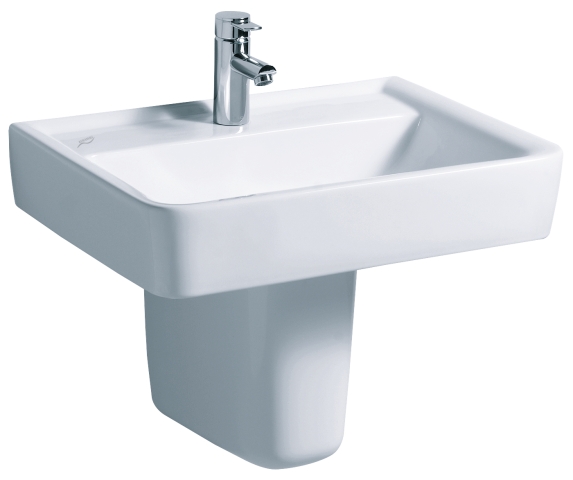Keramag Waschtisch Renova Nr. 1 Plan 222267 650x480mm ohne Überlauf