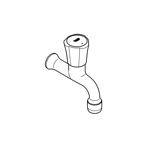 Grohe Auslaufventil Costa 30098 DN15 Wandmontage chrom