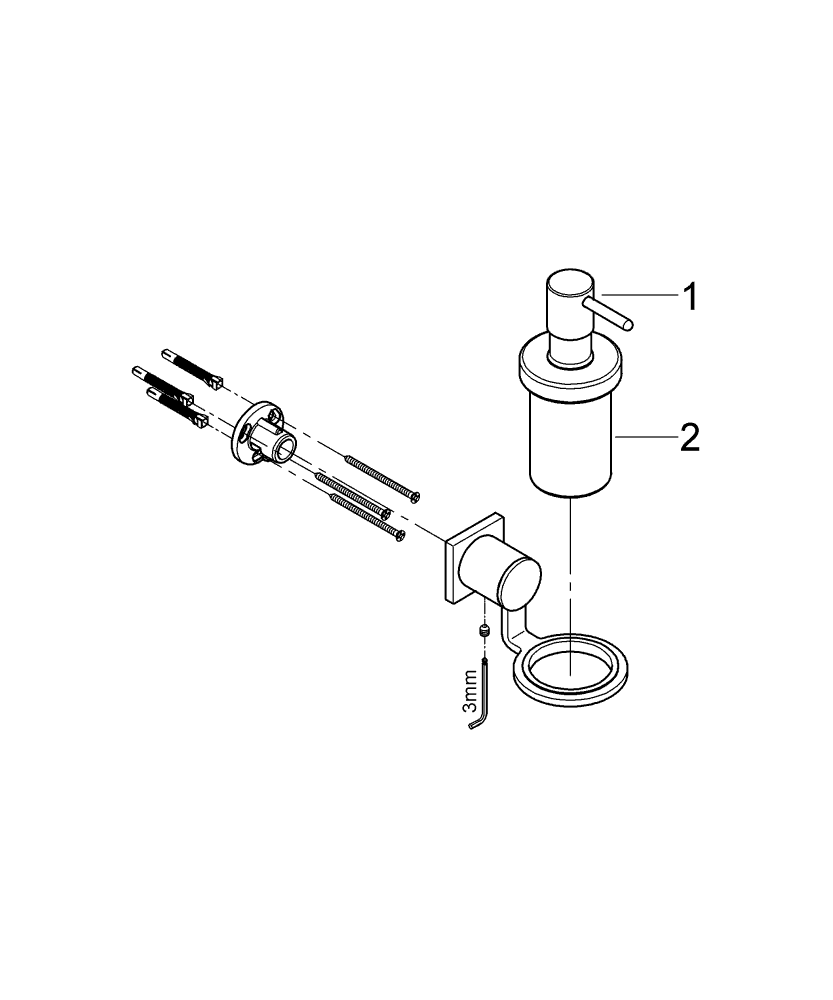 Grohe Seifenspender Allure 40363 chrom