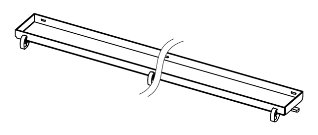 TECEdrainline "plate" Fliesenmulde, aus Edelstahl