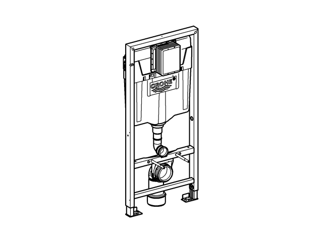 Grohe Rapid SL für WC 38528 BH 1,13m mit Spülkasten GD 2 kl. Rev.-öffnung