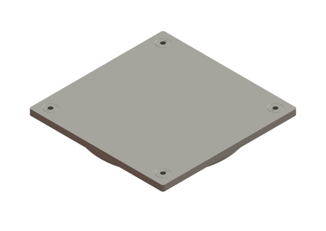 KESSEL Rostplatte Edelstahl, V2A,150x150,inkl. Schrauben und Dichtung