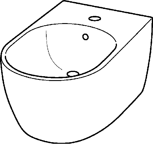 Keramag Bidet iCon, wandhängend 234000