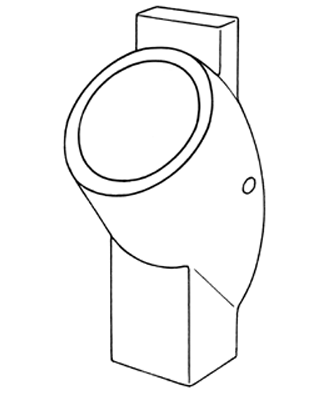 Keramag Urinal Centaurus 236400 KeraTect weiß wasserlos