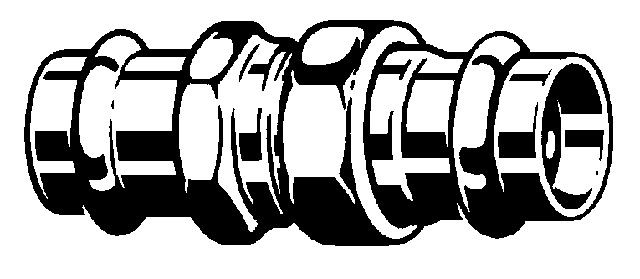 Viega Sanpress Verschraubung, Mod. 2260, flachd., aus Rotguss