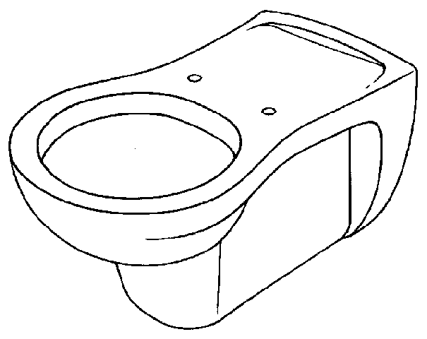 Keramag Tiefspül-WC Vitalis 201500, 6L wandhängend