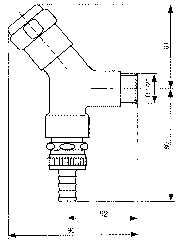 Grohe Armaturenkombination 41190 DN15 Schrägsitzausf. Rohrbelüft. C chrom