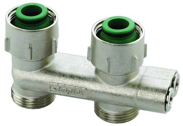 Simplex Umlenkstück D2/50 f. Ventil-HK m. 3/4" AG
