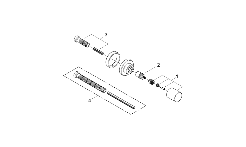 Grohe Unterputz-Ventil Oberbau Grohtherm 3000 C 19470 Einbautiefe: 28-80mm chrom